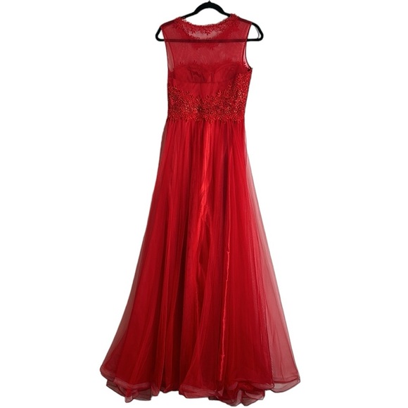 Woness red formal maxi dress size 40/small - Picture 2 of 12